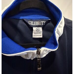 Celebrity Colorblock Track Jacket Men's 3XL Big & Tall Full Zipper